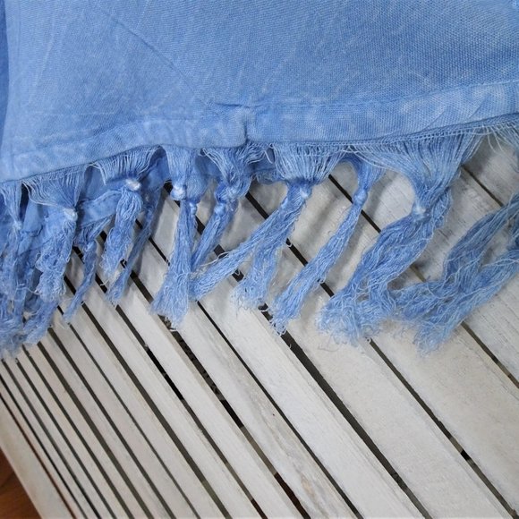 KIWI + PUNCH Fun Denim Strapless Fringed Dress - Picture 3 of 6